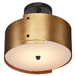 Потолочный светильник круглый светодиодный Semicircular Gold Panels старинная латунь варинант исполнения - 2 | Loft Concept в Ульяновске