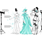 Megan Hess. Audrey Hepburn варинант исполнения - 2 | Loft Concept в Ульяновске