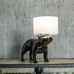 Настольная лампа COLLECTION OF DOGS с абажуром Бульдог варинант исполнения - 3 | Loft Concept в Ульяновске