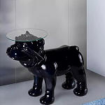Дизайнерский журнальный стол с основанием в виде собаки Tufetic варинант исполнения - 1 | Loft Concept в Ульяновске
