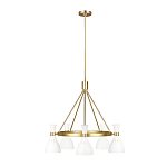 Люстра с 5-ю плафонами в форме песочных часов с узкими перфорированными отверстиями Feiss варинант исполнения - 8 | Loft Concept в Ульяновске