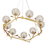 Люстра круглая с декором в виде цветков одуванчика Hanging Dandelion варинант исполнения - 3 | Loft Concept в Ульяновске