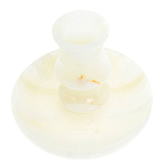 Подсвечник в виде чаши из натурального камня оникс Stone Candlestick варинант исполнения - 2 | Loft Concept в Ульяновске