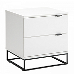 Тумба прикроватная белая с ящиками Strict Lines варинант исполнения - 1 | Loft Concept в Ульяновске