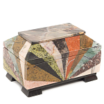 Шкатулка из натурального камня змеевик Stone Casket варинант исполнения - 1 | Loft Concept в Ульяновске