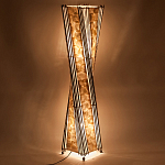 Торшер из перламутра на металлическом каркасе Indonesian Wave варинант исполнения - 4 | Loft Concept в Ульяновске