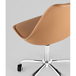 Офисный стул на металлическом основании EGGERY Brown пластик варинант исполнения - 3 | Loft Concept в Ульяновске