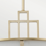Подвесной светильник цвета латунь с белым матовым плафоном с геометрическим рисунком Feiss варинант исполнения - 4 | Loft Concept в Ульяновске