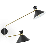 Бра с 2-мя поворотными плафонами Davy Duo Wall Lamp варинант исполнения - 1 | Loft Concept в Ульяновске