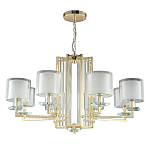 Люстра с 8-ю цилиндрическими плафонами из стекла Laurent варинант исполнения - 5 | Loft Concept в Ульяновске