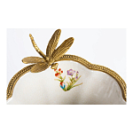 Ваза из фарфора с бронзовой стрекозой  Paradise Dragonfly варинант исполнения - 4 | Loft Concept в Ульяновске