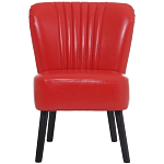 Кресло с обивкой из эко-кожи Harper Armchair Red варинант исполнения - 2 | Loft Concept в Ульяновске