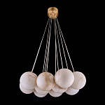 Люстра подвесная круглая с сферическими плафонами из натурального камня Glowing Spheres варинант исполнения - 12 | Loft Concept в Ульяновске