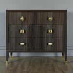 Бельевой Комод с 4 ящиками Elsa Dreams Walnut варинант исполнения - 5 | Loft Concept в Ульяновске