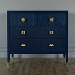 Бельевой Комод с 4 ящиками Elsa Dreams Blue варинант исполнения - 5 | Loft Concept в Ульяновске