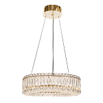 Люстра подвесная круглая из прозрачного хрусталя с золотым корпусом Selfsufficient варинант исполнения - 4 | Loft Concept в Ульяновске