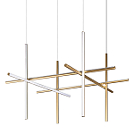 Люстра с 6-ю цилиндрическими плафонами на тонких тросах Trumpet tube варинант исполнения - 1 | Loft Concept в Ульяновске