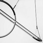 Светодиодная люстра Black LED Circle and Oval Lamp варинант исполнения - 5 | Loft Concept в Ульяновске