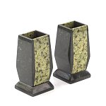 Настольный письменный набор из змеевика с часами и таблетницей Successful Leader варинант исполнения - 3 | Loft Concept в Ульяновске