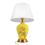 Настольная лампа желтая с изображением птиц Slip Away варинант исполнения - 3 | Loft Concept в Ульяновске