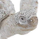 Статуэтка черепаха с ажурным панцирем и детализированной текстурой в белом цвете Marine Accessories варинант исполнения - 5 | Loft Concept в Ульяновске