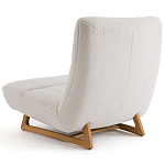 Кресло с обивкой букле Lino White  Boucle Armchair варинант исполнения - 4 | Loft Concept в Ульяновске