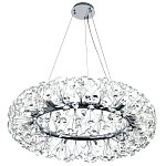 Круглая подвесная люстра Crystal Dandelions Chrome Chandelier варинант исполнения - 4 | Loft Concept в Ульяновске
