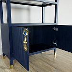 Стеллаж со стеклянными полками Elsa Dreams Blue варинант исполнения - 5 | Loft Concept в Ульяновске