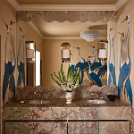 Обои ручная роспись Sarus Cranes Colourway SC-208 on Raw Silk dyed silk варинант исполнения - 3 | Loft Concept в Ульяновске