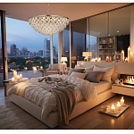 Люстра с каскадом из подвесных прозрачных элементов Attractiveness варинант исполнения - 3 | Loft Concept в Ульяновске