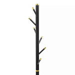 Напольная вешалка чёрная с золотистыми элементами Branches Hangers варинант исполнения - 2 | Loft Concept в Ульяновске