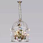 Люстра в виде клетки с цветами Flower Cell варинант исполнения - 3 | Loft Concept в Ульяновске