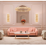 Люстра кольцевая с текстурной огранкой Reflection of Reality варинант исполнения - 3 | Loft Concept в Ульяновске