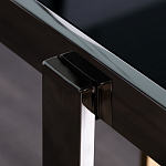 Консоль в современном стиле с черной стекляной столешницей Console with Black Glass варинант исполнения - 3 | Loft Concept в Ульяновске