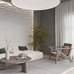 Гипсовая 3D панель с принтографией PM-01 варинант исполнения - 2 | Loft Concept в Ульяновске