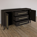 Буфет Primo с тремя ящиками и двумя фасадами Темный орех варинант исполнения - 5 | Loft Concept в Ульяновске