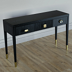 Дизайнерский Письменный стол Elsa Dreams Black с тремя ящиками варинант исполнения - 3 | Loft Concept в Ульяновске