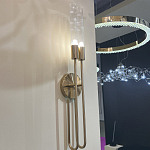 Бра с вытянутым рифленым стеклянным плафоном цилиндрической формы Trumpet tube варинант исполнения - 8 | Loft Concept в Ульяновске