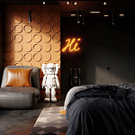 Гипсовая 3D панель с принтографией PM-105 варинант исполнения - 1 | Loft Concept в Ульяновске