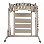 Стул серо-бежевый с декоративным плетением на спинке и подлокотниках Chair Weave варинант исполнения - 7 | Loft Concept в Ульяновске