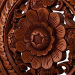 Панно из дерева круглое Flower Panel With Trees варинант исполнения - 2 | Loft Concept в Ульяновске