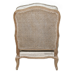 Кресло со спинкой из ротанга Ellie Rattan Armchair beige print flax варинант исполнения - 2 | Loft Concept в Ульяновске