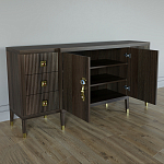 Большой Комод-буфет Elsa Dreams Walnut с ящиками варинант исполнения - 5 | Loft Concept в Ульяновске