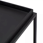 Тумба чёрная на колёсах Cabinet on Wheels варинант исполнения - 4 | Loft Concept в Ульяновске