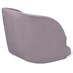 Барный стул со спинкой на 4-х деревянных ножках Сиреневый Велюр Ava Charm варинант исполнения - 3 | Loft Concept в Ульяновске