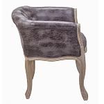 Кресло низкое в стиле прованс Louis French Armchair brown варинант исполнения - 2 | Loft Concept в Ульяновске