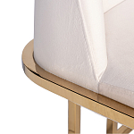 Стул обеденный велюровый кремовый с золотым каркасом Nobility варинант исполнения - 1 | Loft Concept в Ульяновске