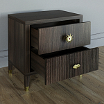 Тумба прикроватная с двумя ящиками Elsa Dreams Walnut варинант исполнения - 2 | Loft Concept в Ульяновске