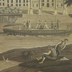 Обои ручная роспись Monuments of Paris Eau Forte on antique scenic Xuan paper варинант исполнения - 1 | Loft Concept в Ульяновске