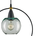 Подвесной светильник с прозрачным плафоном в тонком металлическом кругу Hanging Cascade Balls варинант исполнения - 1 | Loft Concept в Ульяновске